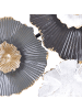 Beliani Wandobjekt POTASSIUM in Grau/Gold/Beige - (W) 90 x (H) 49 x (L) 6 cm