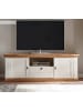 Furn.Design Lowboard weiß Pinie, Eiche Wotan 183 cm Landhaus, Fernsehtisch mit Komforthöhe