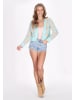 IZIA Women Cardigan in turquoise multicolor