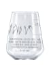Mr. & Mrs. Panda Weinkelch Otter Stein mit Spruch in Transparent