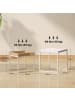 HOMCOM Couchtisch Set in Weiß 45L x 45B x 45H cm