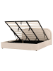 Beliani Doppelbett QUILLIEN in Beige - (W) 192 x (H) 91 x (L) 217 cm