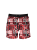 Karl Lagerfeld Rote Polyester-Badeshorts