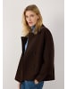 More & More stylishe A-Shape-Caban-Jacke in espresso brown