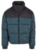 Urban Classics Urban Classics Herren AOP Retro Puffer Jacket in bottlegreen damast aop