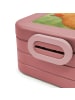 Mr. & Mrs. Panda Brotdose Capybara Blume Design mit Spruch in Rot Pastell