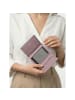 Lazarotti Bologna Leather Zip-Around Geldbörse Leder 12 cm rose