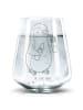 Mr. & Mrs. Panda Trinkglas Pinguin Pommes ohne Spruch in Transparent