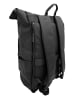 EGOMAXX Toploader Rucksack Rolltop City Backpack in Schwarz