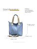 Florence Florence Schultertasche, Shopper Leder hellblau ca. 44cm