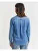 Gant Jeansbluse mit spitzem Kragen in Semi Light Blue