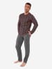 HOM Pyjama Long Sleepwear Westgate in red print