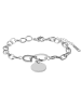 Adeliás Damen Armband aus Edelstahl 17+3 cm in silber