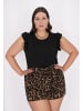 faina Women Plus Size Blouse in Black