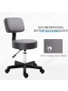 HOMCOM Salonhocker in Grau 35L x 35B x 84H cm