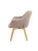 DUBI Möbel 2er-Set: Drehstuhl Mika-Ava in Beige - (B)65 x (H)81 x  (T)66 cm