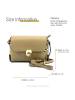 Florence Florence Umhängetasche Leder taupe, beige ca. 22cm