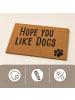relaxdays Fußmatte Hope you like dogs in Natur - 40 x 60 cm