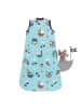 Schlummersack Babyschlafsack, 1.0 TOG in Hellblau-Rot