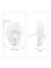 relaxdays 200x Maske Basteln in Weiß - (B)18,5 x (H)24 x (T)8 cm