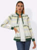 creation L Shirtjacke in ecru-moos-bedruckt