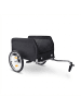 relaxdays Fahrradanhänger in Schwarz - (B)124 x (H)59 x (T)69 cm
