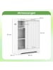COSTWAY Badezimmerschrank in Weiß