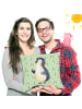 Mr. & Mrs. Panda 40x40 Kissen Pinguin Marienkäfer ohne Spruch in Grün