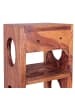 FineBuy Weinregal in Braun / Sheesham / 15x15x70