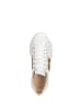 Wittchen Leather sneakers with metal in Cream