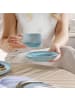 like. by Villeroy & Boch 6er Set Kaffeetassen mit Untertassen Perlemor Aqua 190 ml in blau