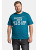 Men Plus Kurzarm T-Shirt in rauchblau
