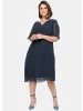 sheego Chiffonkleid in nachtblau