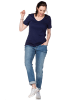 sheego T-Shirt in marine