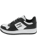 TOMMY JEANS Basket Leather Sneaker Schwarz
