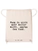 Mr. & Mrs. Panda Stoffrucksack Wenn du nicht mehr... mit Spruch in Creme