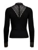 ONLY Design Longsleeve mit Spitze ONLTILDE LACE TOP Oberteil in Schwarz