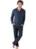 hajo Single-Jersey Schlafanzug in marine
