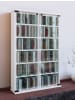 VCM  Holz CD DVD Stand Regal Schrank Galerie Glastür in Weiß