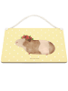 Mr. & Mrs. Panda Deko Schild Meerschweinchen Weisheit ohne Spruch in Gelb Pastell