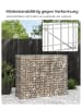 SONGMICS 2er-Set: Gabione in Silbern - (B)100 x (H)80 x (T)30 cm