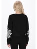 IZIA Women Cardigan in black white