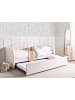 Beliani Tagesbett EYBURIE in Rosa - (W) 99 x (H) 102 x (L) 217 cm