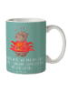Mr. & Mrs. Panda Tasse Krebs Genießer mit Spruch in Meeresbrise