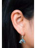 schmuck23 Ohrringe 925 Silber Delfin in Blau