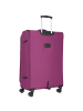 D&N Travel Line 9204 4 Rollen Trolley L 76 cm mit Dehnfalte purple