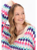 myMo Sweater in turquoise multicolor