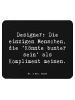 Mr. & Mrs. Panda Mouse Pad Spruch Designer Kompliment mit Spruch in Schwarz