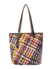 Usha Women Handbag in Brown Multicolor