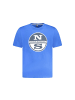 North Sails Blau Baumwolle Herren T-Shirt